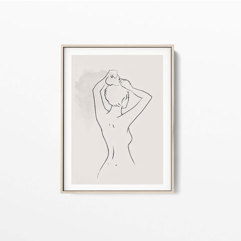 Woman One Line Art No 7 Poster - Abstract posters online