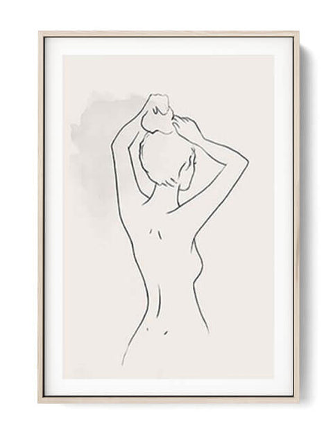 Woman One Line Art No 7 Poster - Abstract posters online