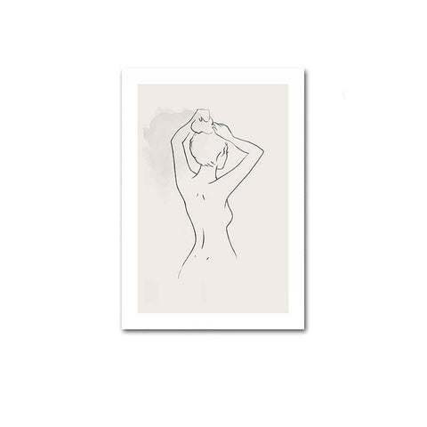 Woman One Line Art No 7 Poster - Abstract posters online