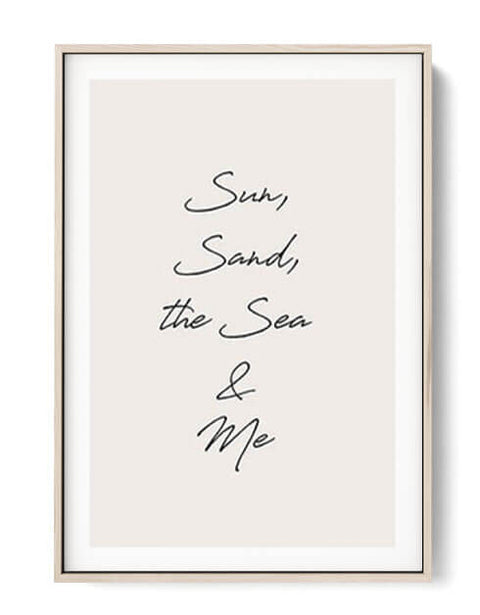 Sun Sand Sea Poster - oakposter