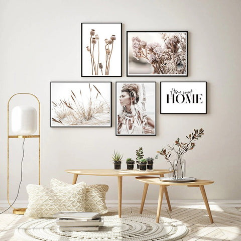 Poppy Seed Pods Poster  Nature botanical
