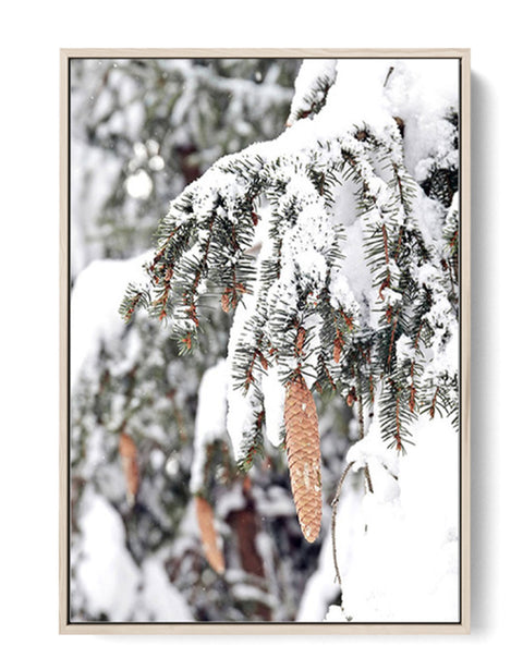 Snowy Trees  Painting Canvas Wall Prints Online Oak poster