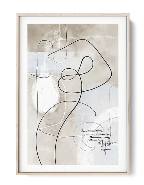 One Line Art No 5 Poster - Abstract Posters Online - oakposter.ca