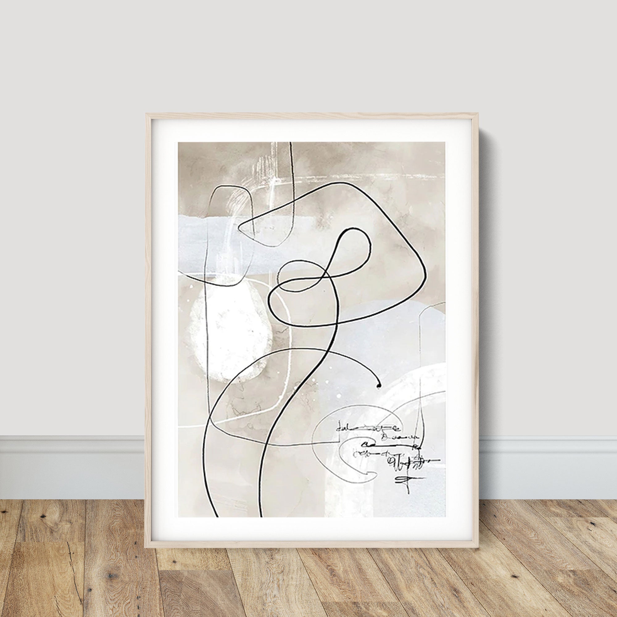 One Line Art No 5 Poster - Abstract Posters Online - oakposter.ca